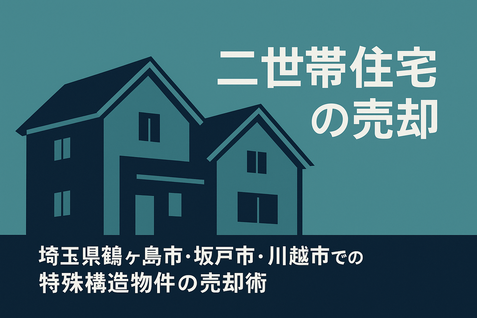 二世帯住宅の売却｜埼玉県鶴ヶ島市・坂戸市・川越市での特殊構造物件売却術