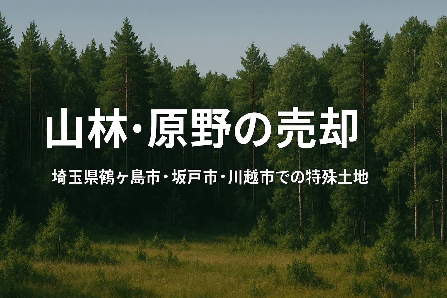埼玉の山林・原野売却